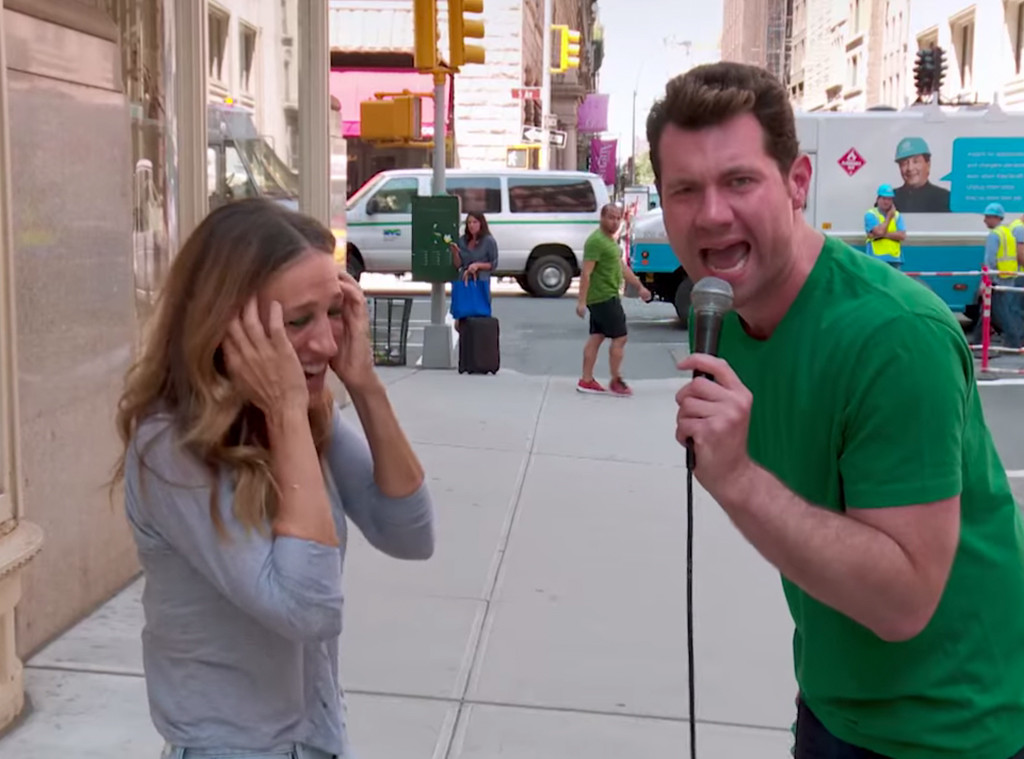 Billy on the Street, Billy Eichner, Sarah Jessica Parker Billy on the Street, Billy Eichner, Sarah Jessica Parker